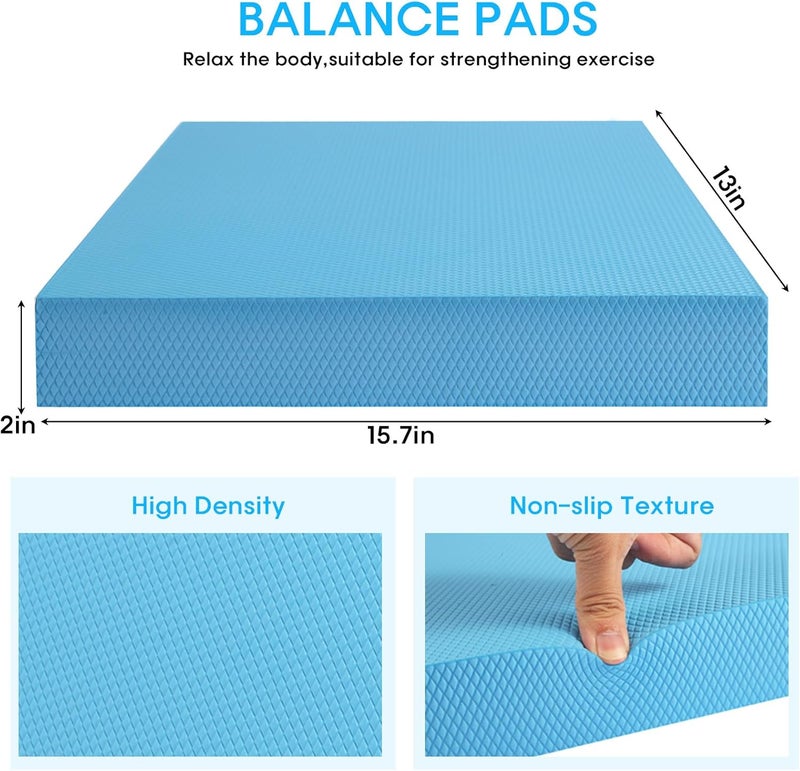 MBKHFLL Exercise Balance Pad，Balance Foam Mat for Physical Therapy Equipment & Strength Stability Training, Slip Resistant Foam Mat for Yoga, Pilates, Meditation，Gardening knee pads - Image 2